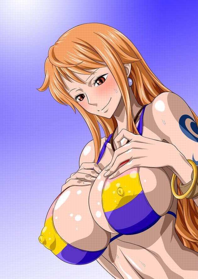 One piece: Secondary erotic image that immediately pulls out imagining Nami masturbating 31