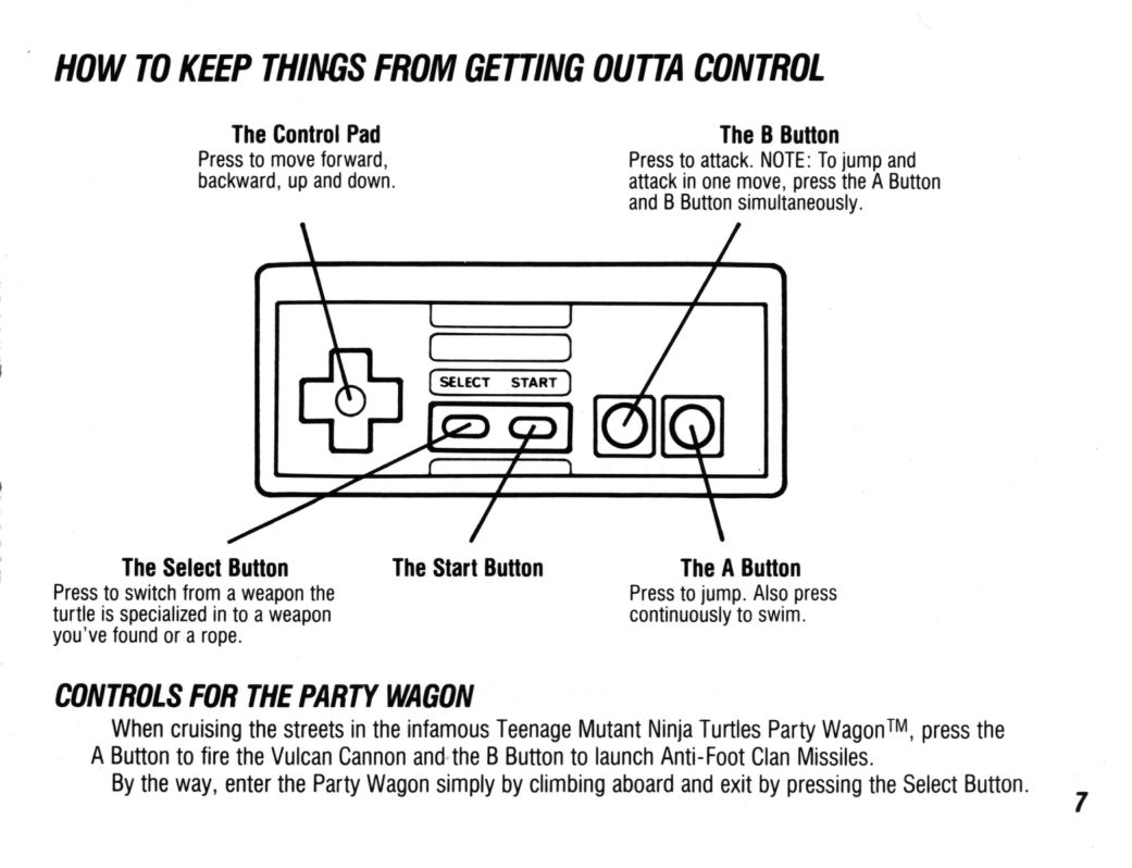 NES TMNT Manual 7