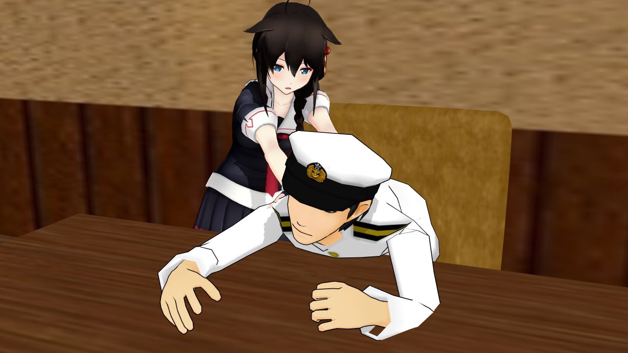 Admiral in Shigure 皮モノMMD：提督in時雨改二 39