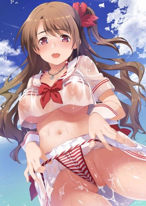 Erotic anime summary beautiful girls who can see cute nipples transparently [secondary erotic] 9