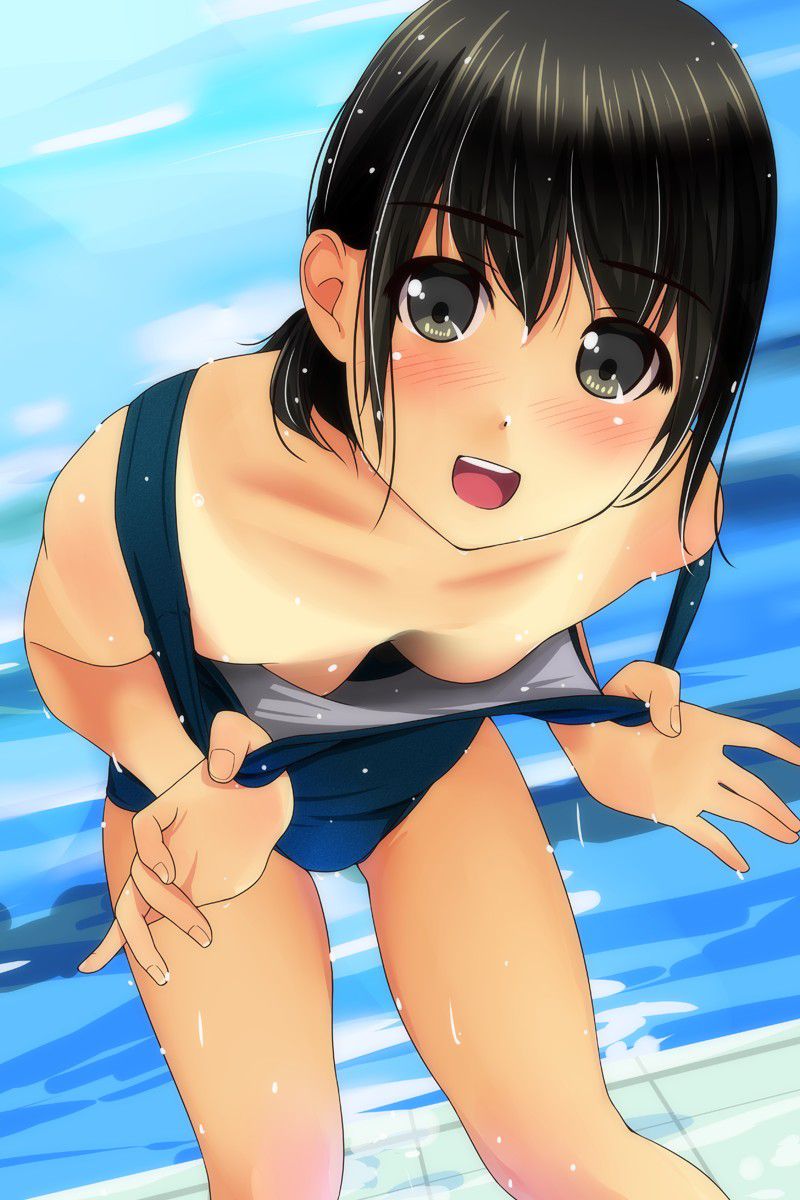 I still can't forget the tanned girl I saw in the pool I saw in the past ... such a two-dimensional erotic image 12