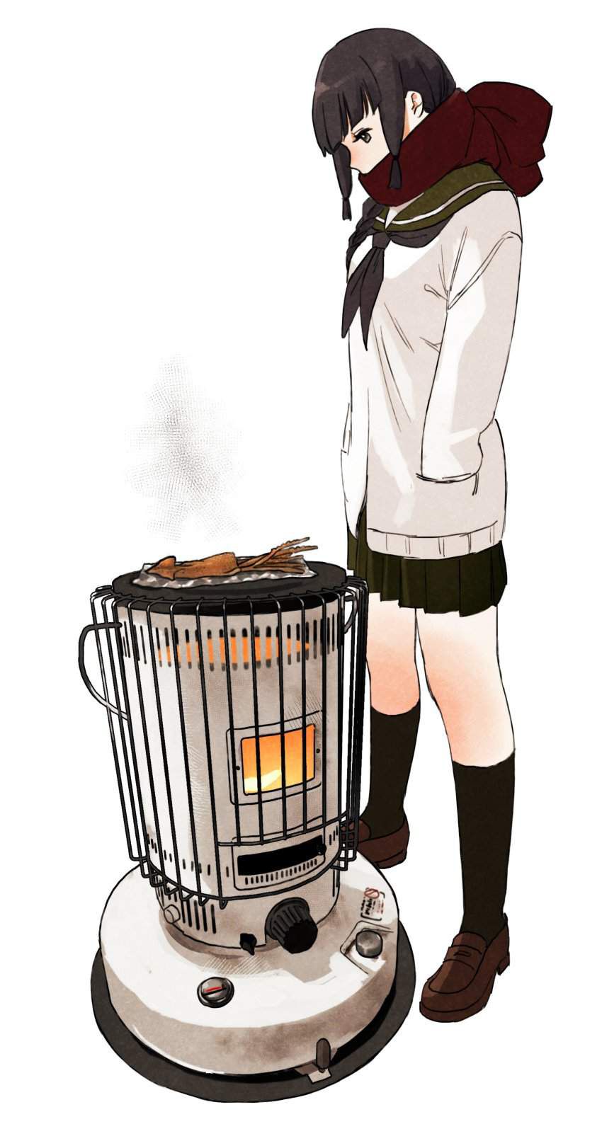 Secondary image of an oil stove and a girl 10