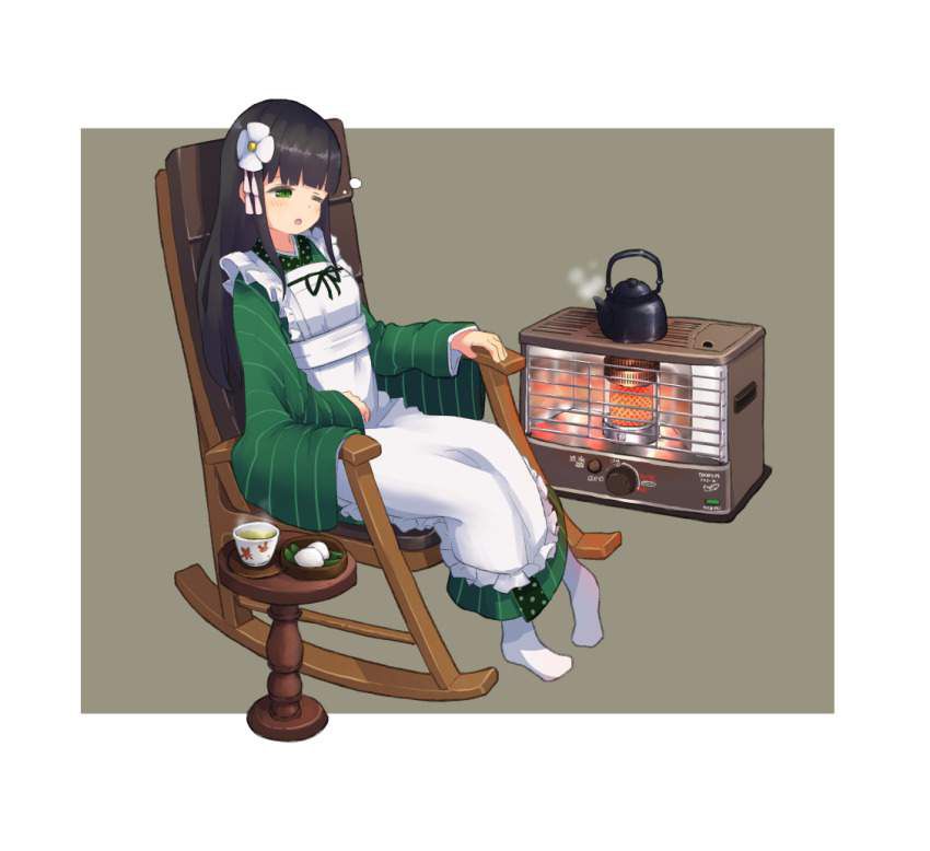 Secondary image of an oil stove and a girl 23