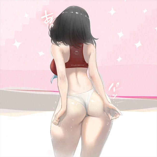 Erotic image of a girl with a butt of a sticky [50 pieces] 50
