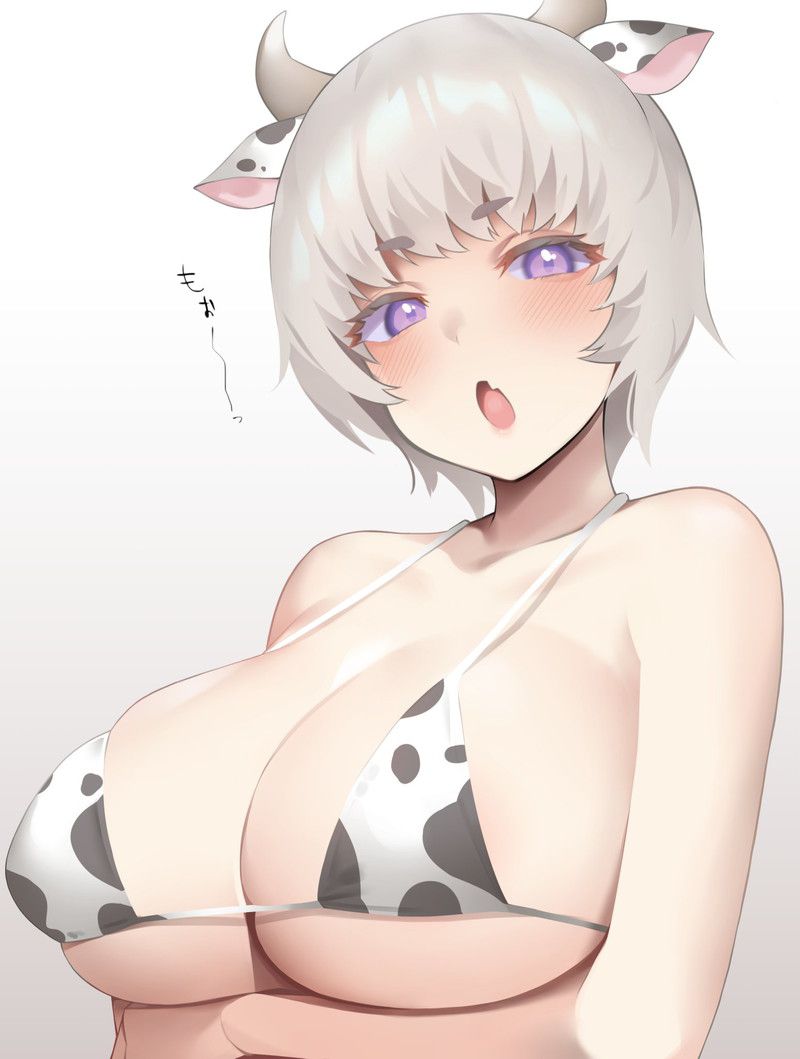 【Secondary】Erotic image of cow bikini with big Holstein 16