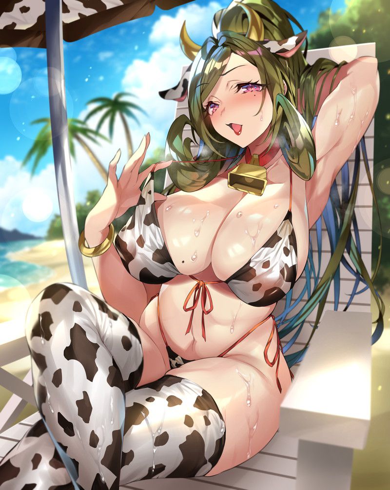 【Secondary】Erotic image of cow bikini with big Holstein 22