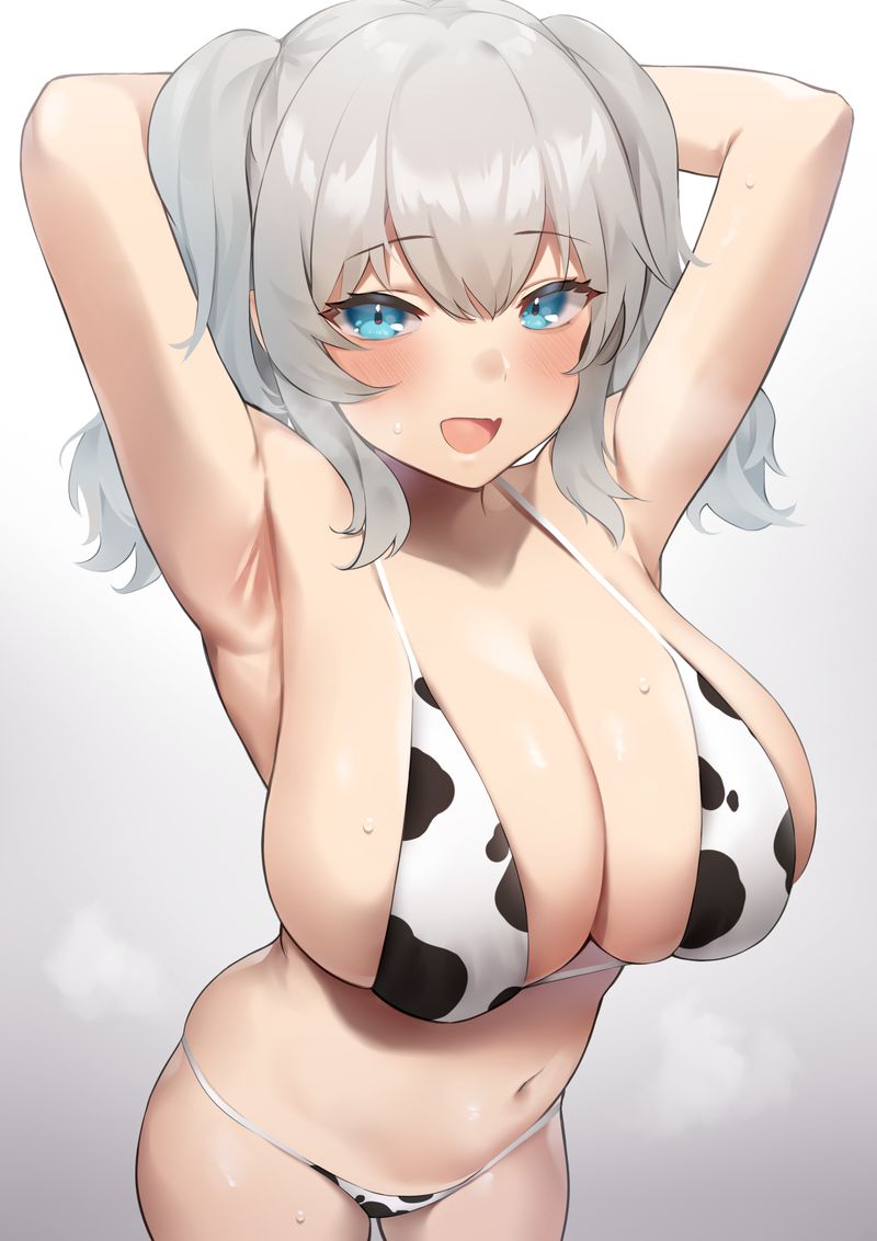 【Secondary】Erotic image of cow bikini with big Holstein 42