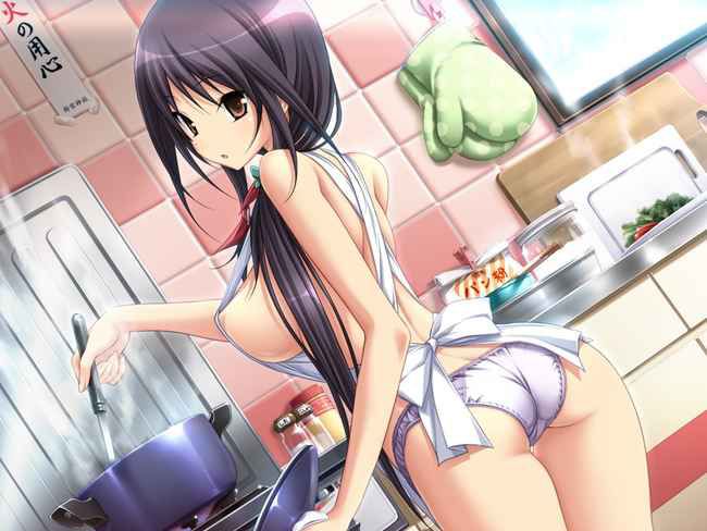 [Erotic anime summary] cooking interruption and waited for echi start! Images of naked apron beauties and beautiful girls [30 sheets] 14