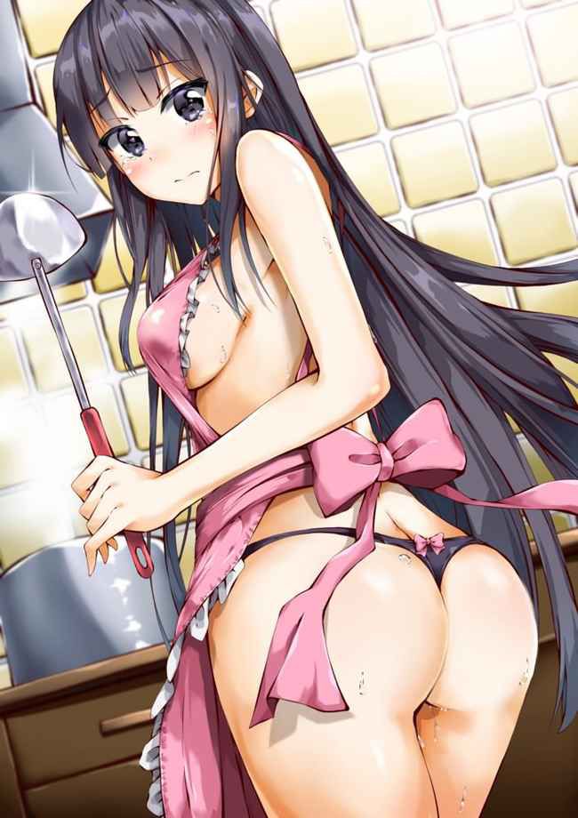 [Erotic anime summary] cooking interruption and waited for echi start! Images of naked apron beauties and beautiful girls [30 sheets] 4