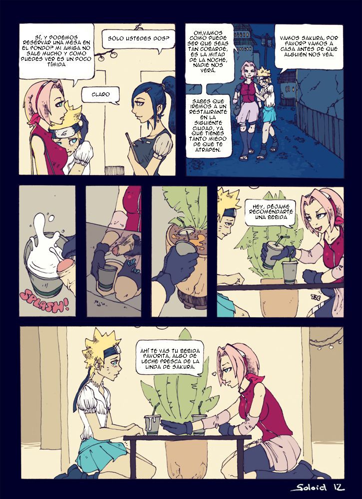 [Soloid] Naruto and Futa!Sakura Comic (Incomplete) [Spanish] 2