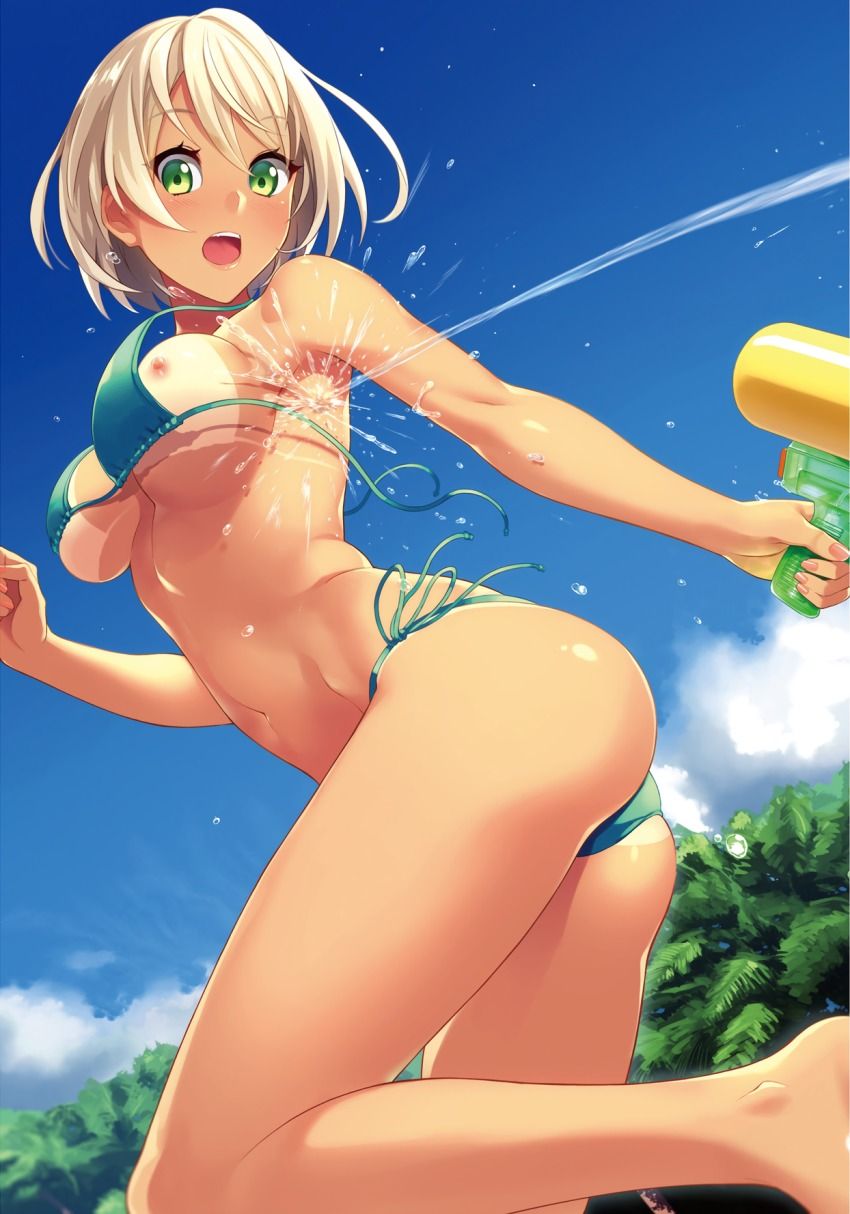 Secondary erotic secondary eroticism Secondary doskebe image of a girl whose tanning after tanning that is emphasized with paiotsu and doskebe is here 9