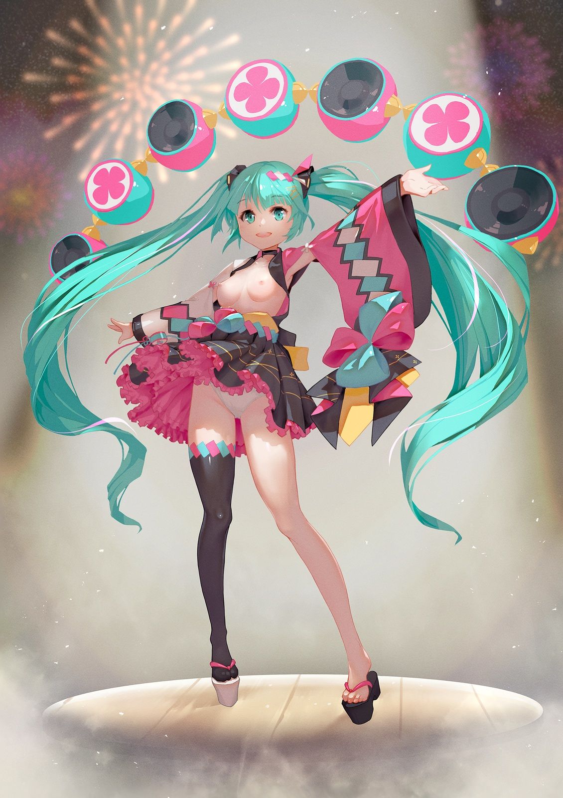 [Vocaloid] Was there such a transcendent erotic Hatsune Miku's missing secondary erotic image? ! 19