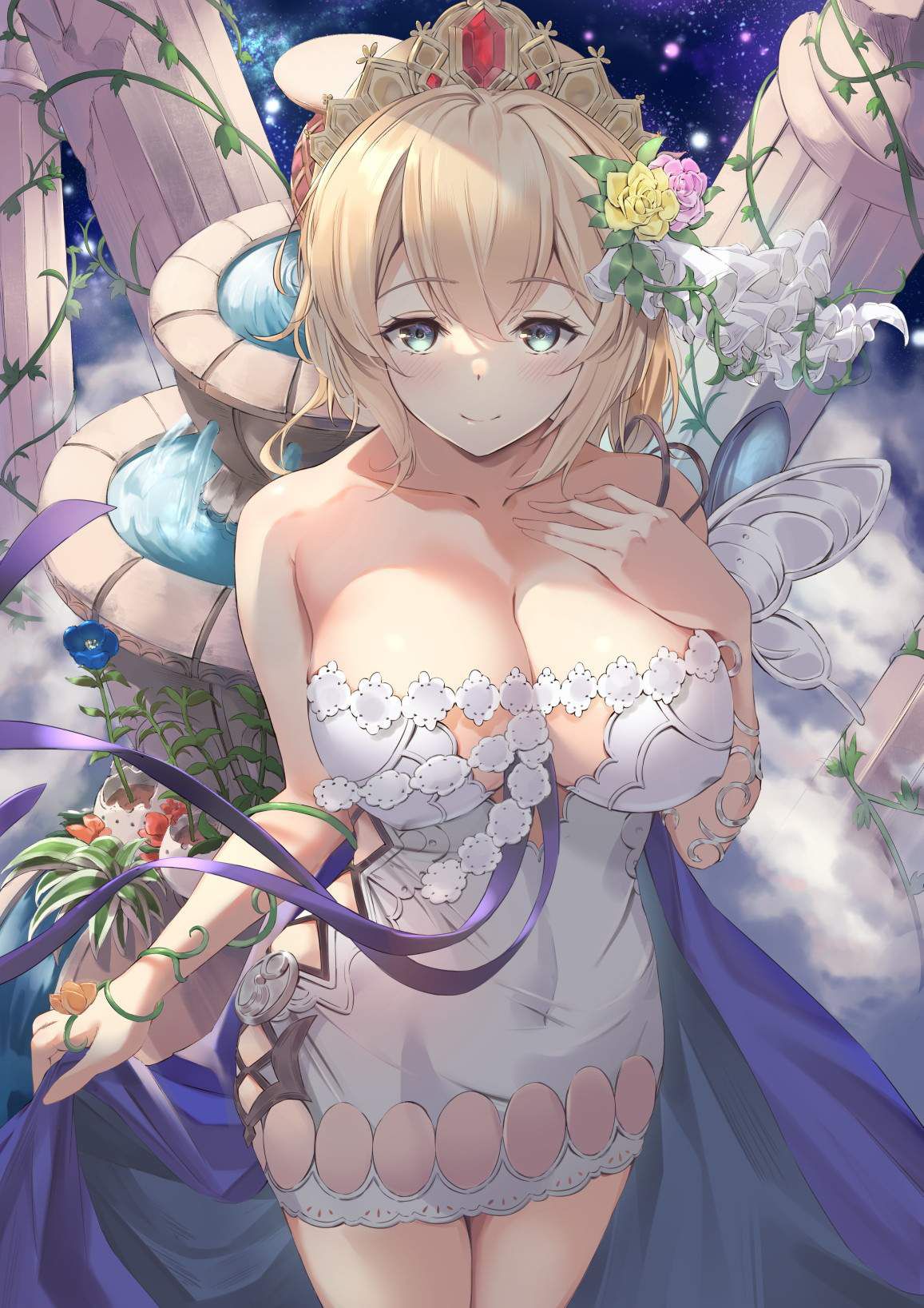 It is an erotic image of Granblue Fantasy! 14