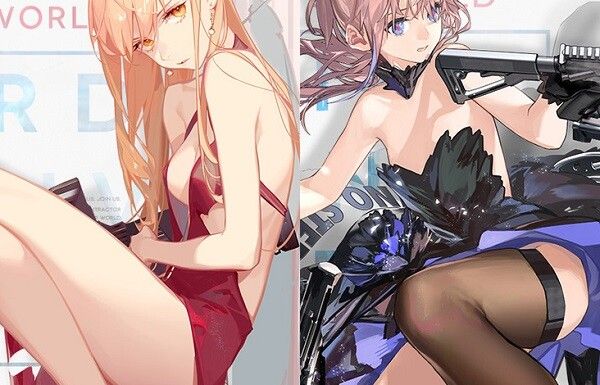 Erotic dress appearance of girls of "Dolls Frontline" is torn and looks full erotic costume skin 1