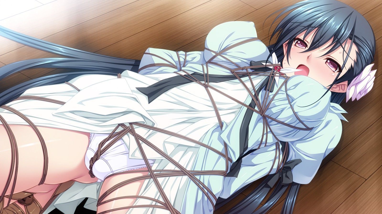 Erotic anime summary Erotic image of a girl who is restrained and can not move [secondary erotic] 23