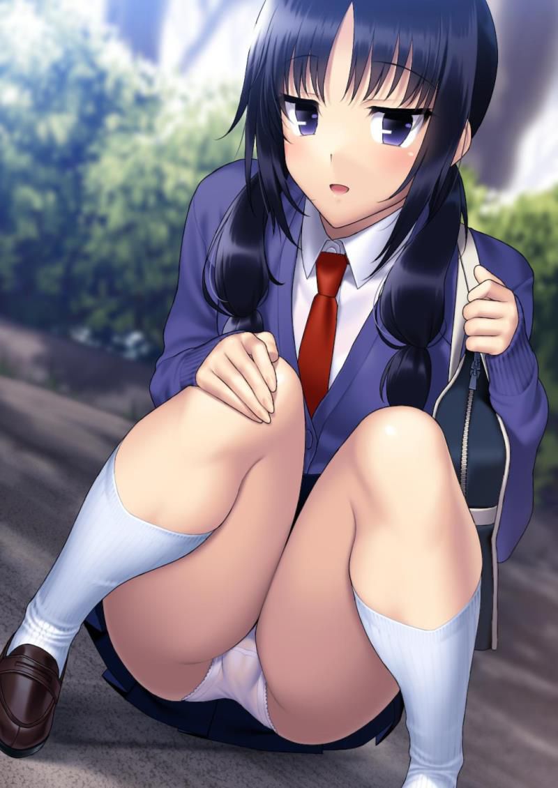 [Secondary schoolgirl] uniform beautiful girl's panchira slight erotic image summary [50 pieces] 22