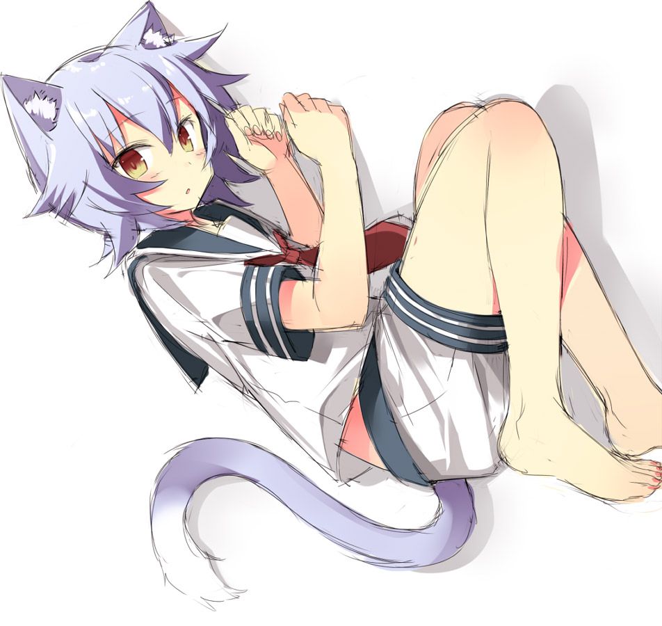 Please take erotic images that cute girls with 2D cat ears will sweeten! 42 sheets 35