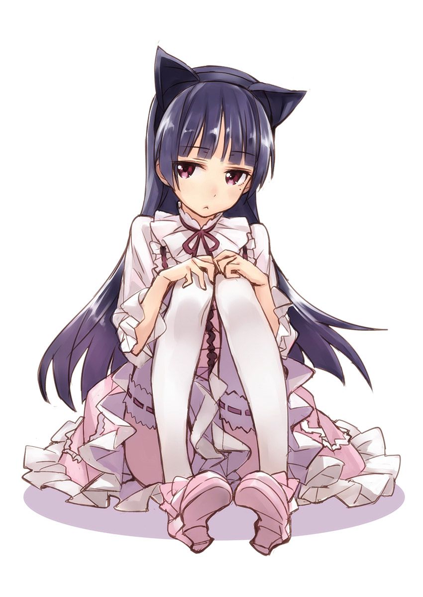 Please take erotic images that cute girls with 2D cat ears will sweeten! 42 sheets 5