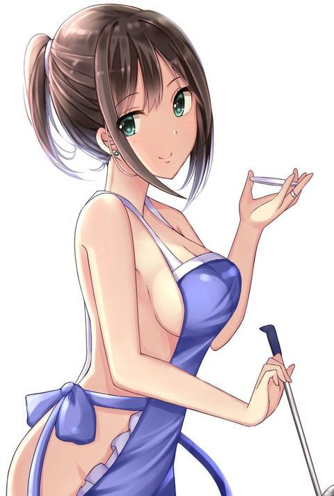 Cute two-dimensional image of naked apron. 16
