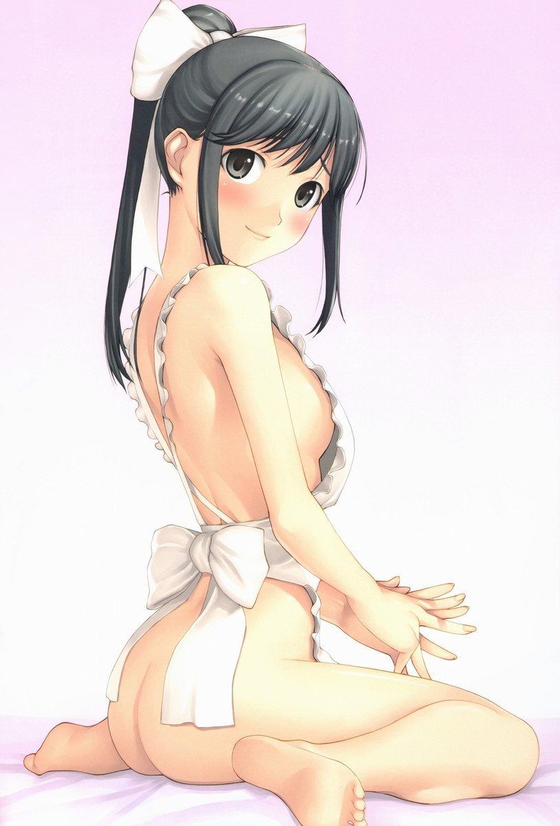 Cute two-dimensional image of naked apron. 19