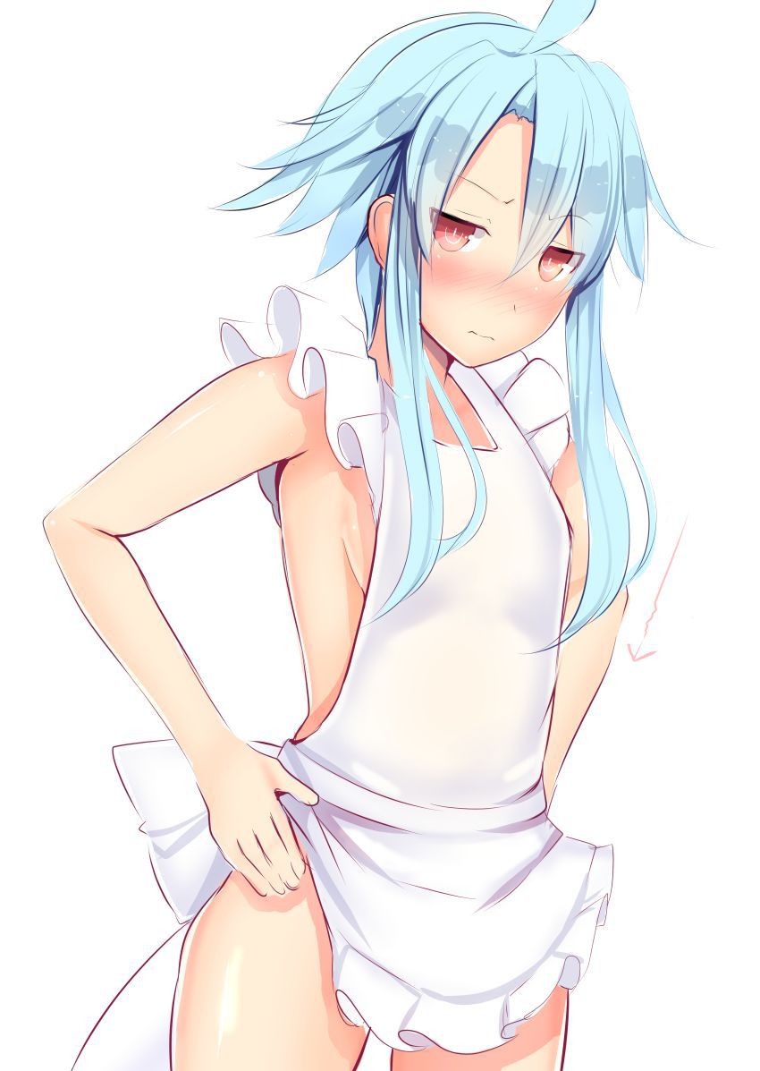 Cute two-dimensional image of naked apron. 7