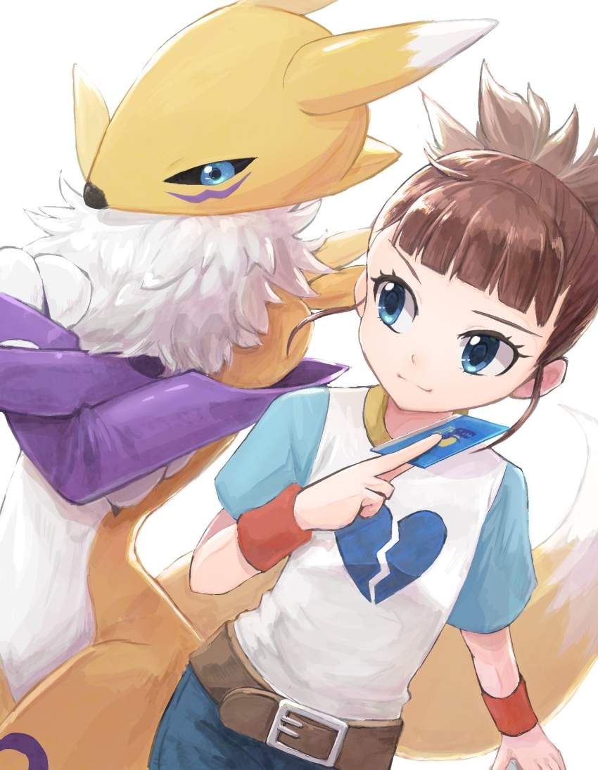 Secondary: image of a cute girl with digimon mechasiko 9