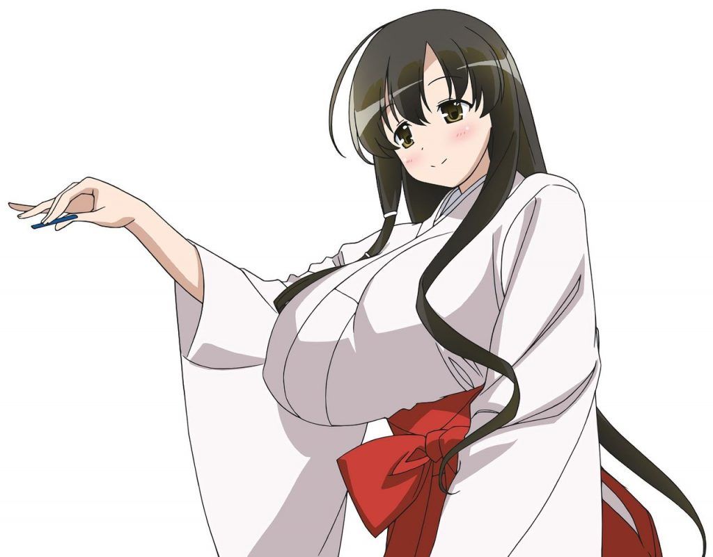 It is an erotic image of a shrine maiden! 17