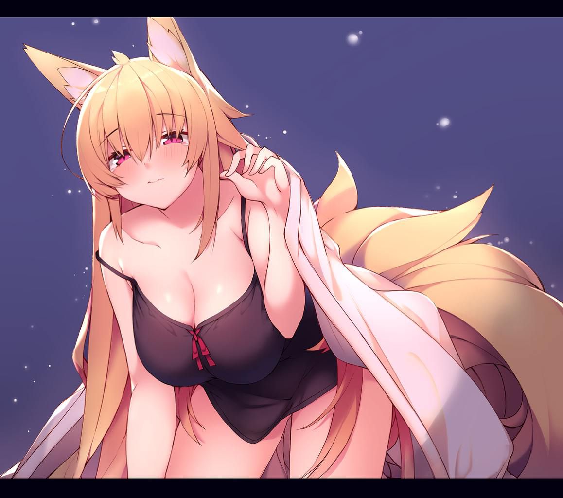 I want to pull it out with an erotic image of a fox girl, so I'll paste it 7