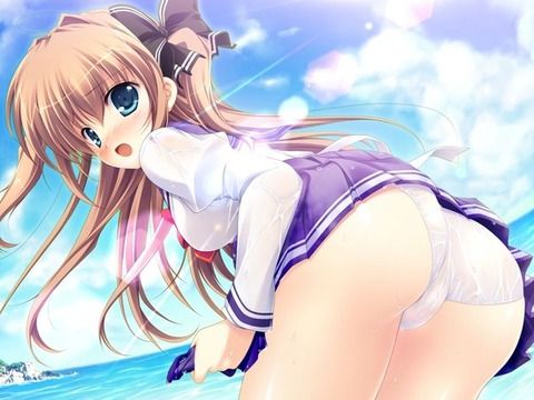 Secondary erotic girls who clothes have become transparent due to soaking wet [45 pieces] 36