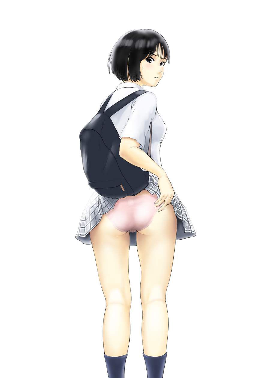 Erotic image of "bag scratch panchira" that skirt short schoolgirls tend to do 35