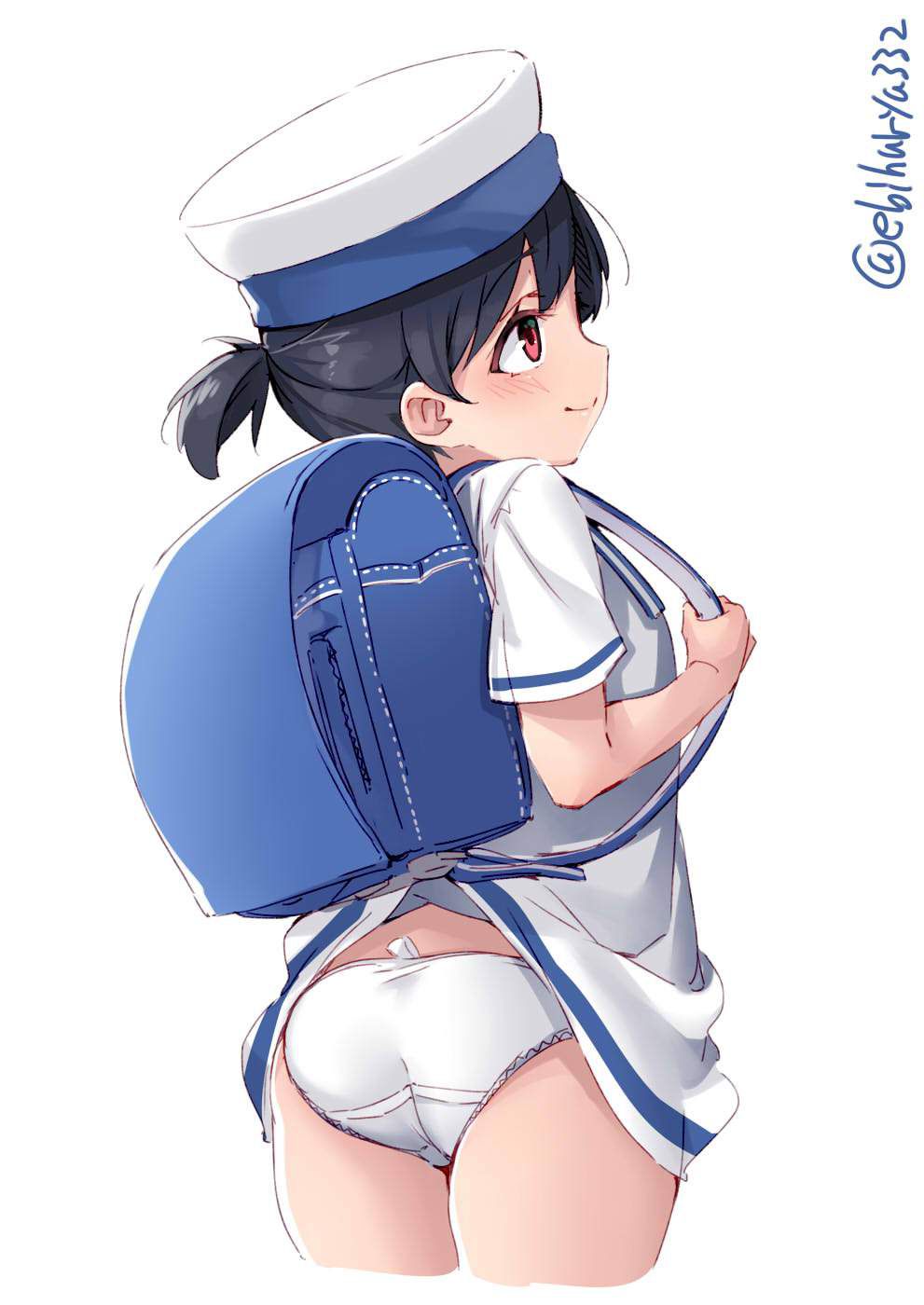 Erotic image of "bag scratch panchira" that skirt short schoolgirls tend to do 55