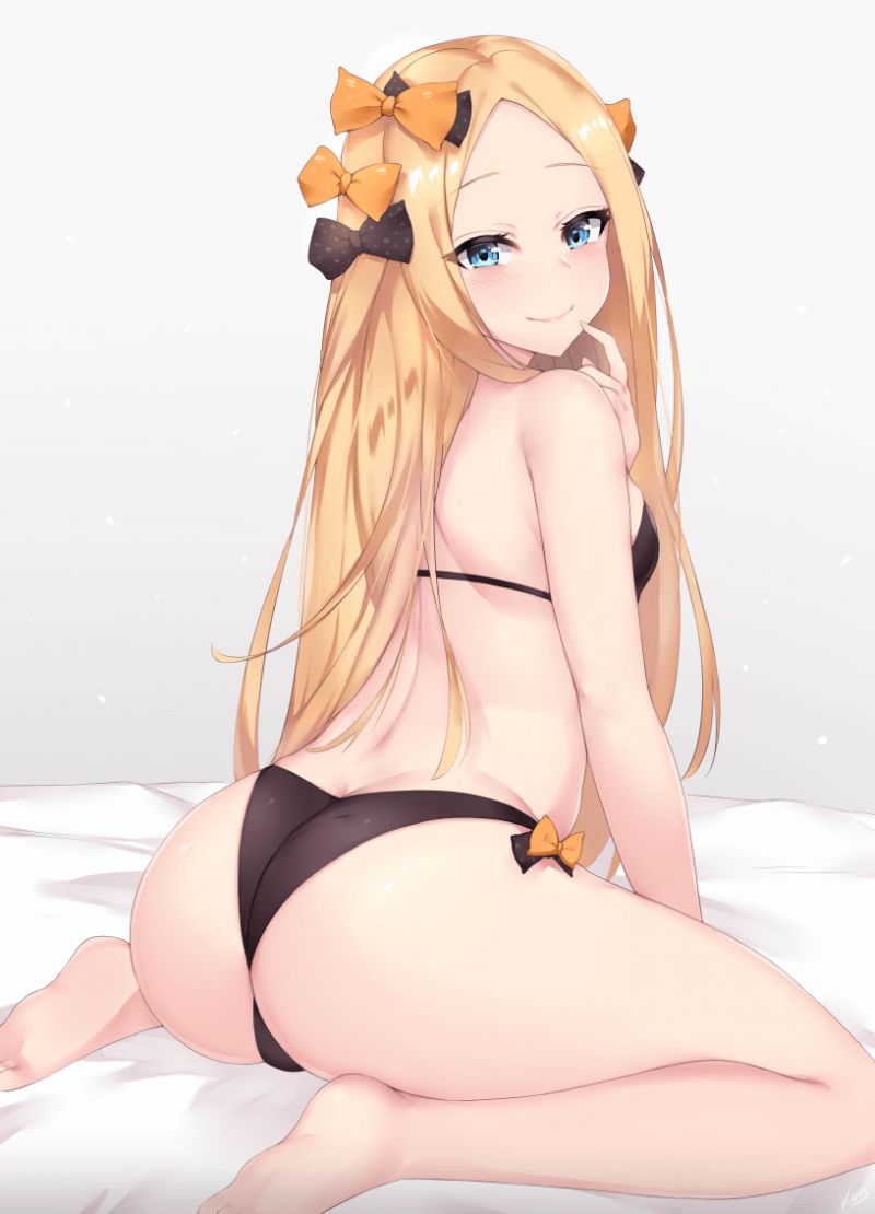 Beautiful girl 2D erotic image who makes her want to sleep on a knee pillow is too big 30