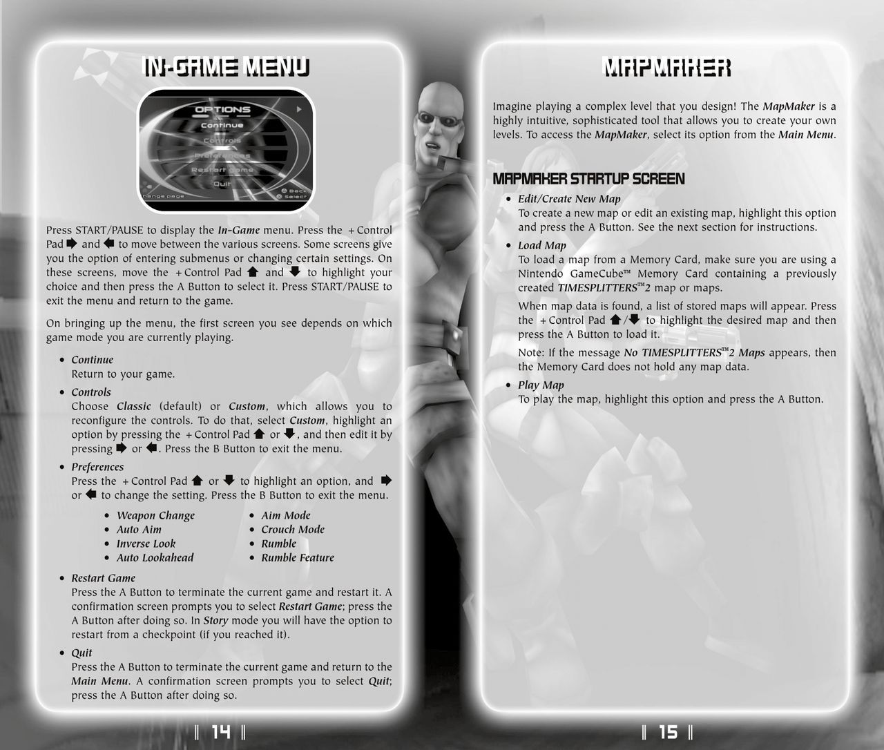 TimeSplitters 2 (GameCube) Game Manual 10
