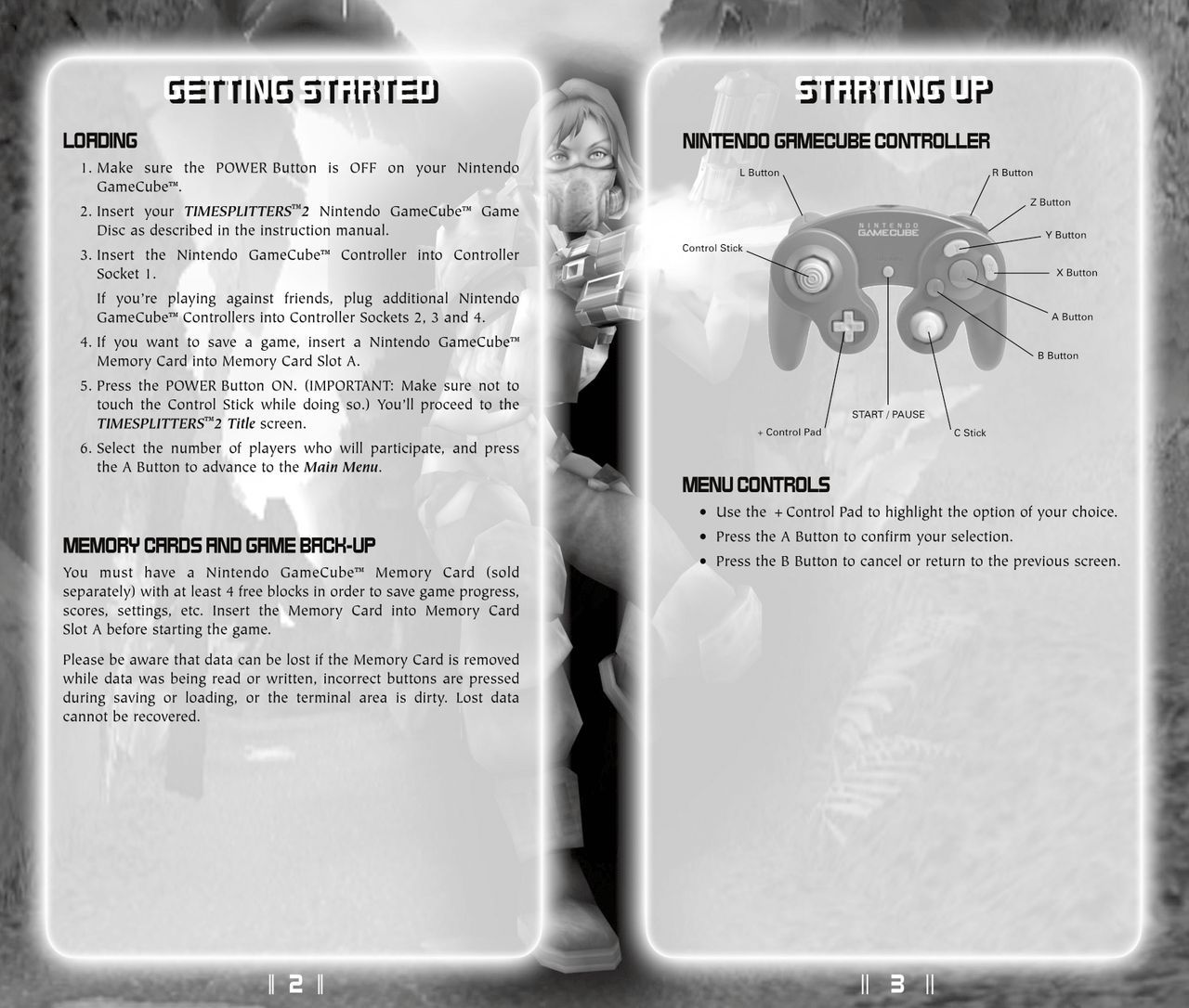TimeSplitters 2 (GameCube) Game Manual 4