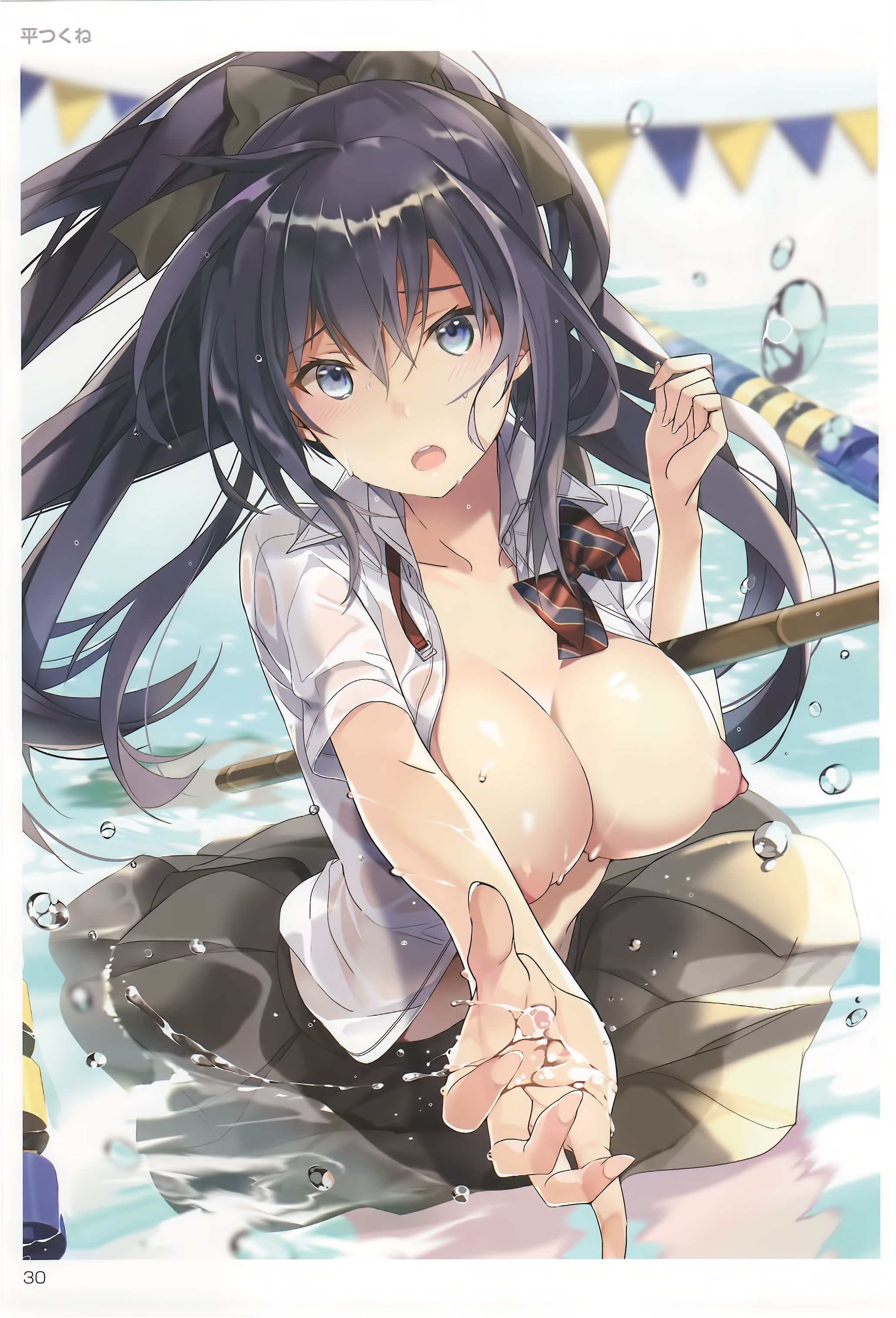 Erotic anime summary Erotic image collection of wet transparent beauties and beautiful girls that are transparent variously [50 sheets] 17