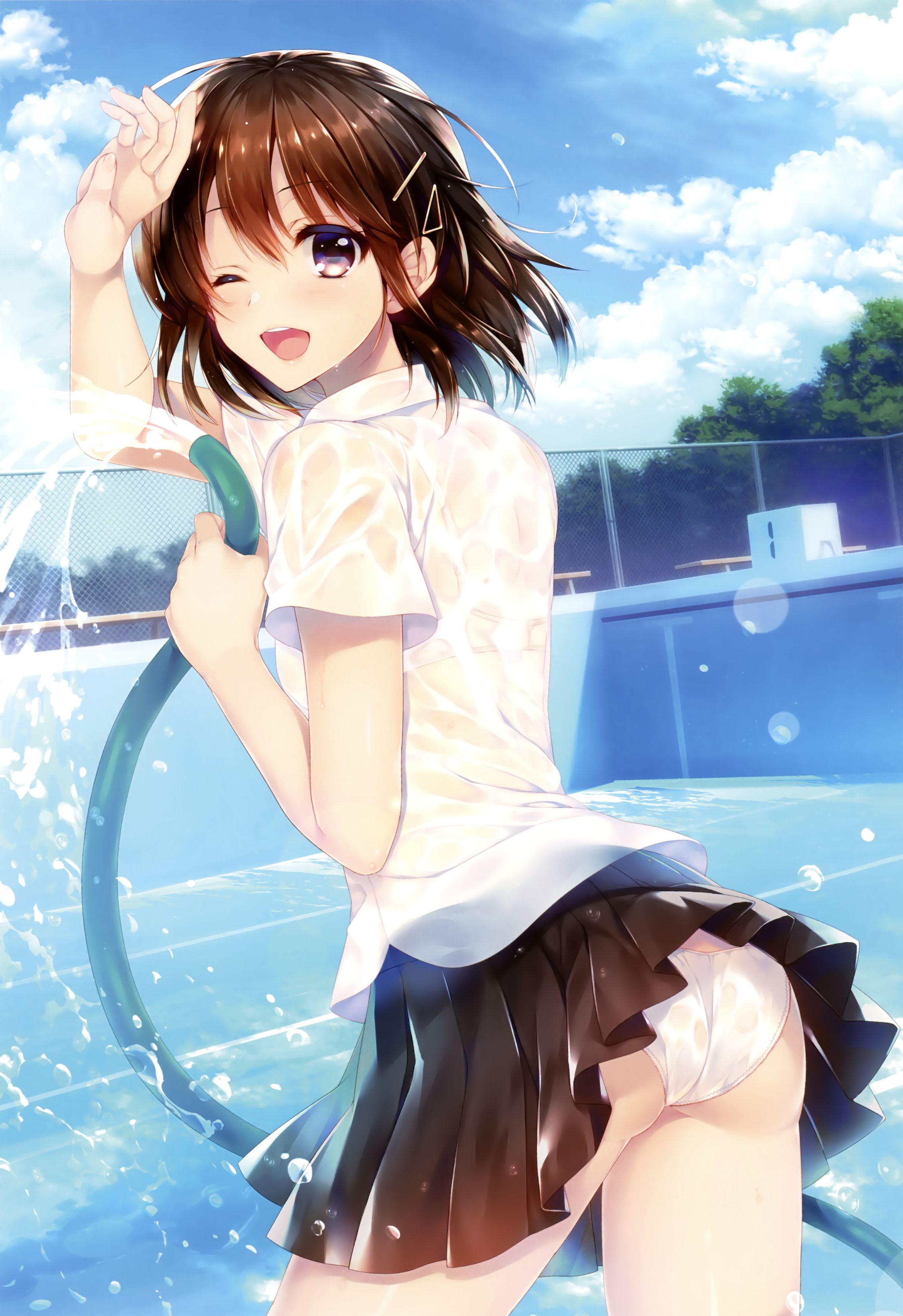 Erotic anime summary Erotic image collection of wet transparent beauties and beautiful girls that are transparent variously [50 sheets] 27