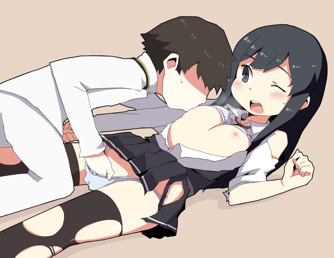 [Mutual masturbation] Mutual masturbation secondary erotic image that makes a secondary loli girl feel good being groped by her while playing with her dick 15