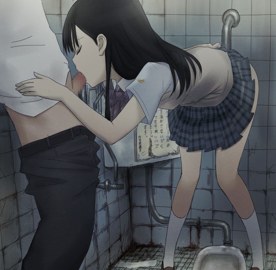 Erotic images of girls who start lewd things in the toilet are here 7