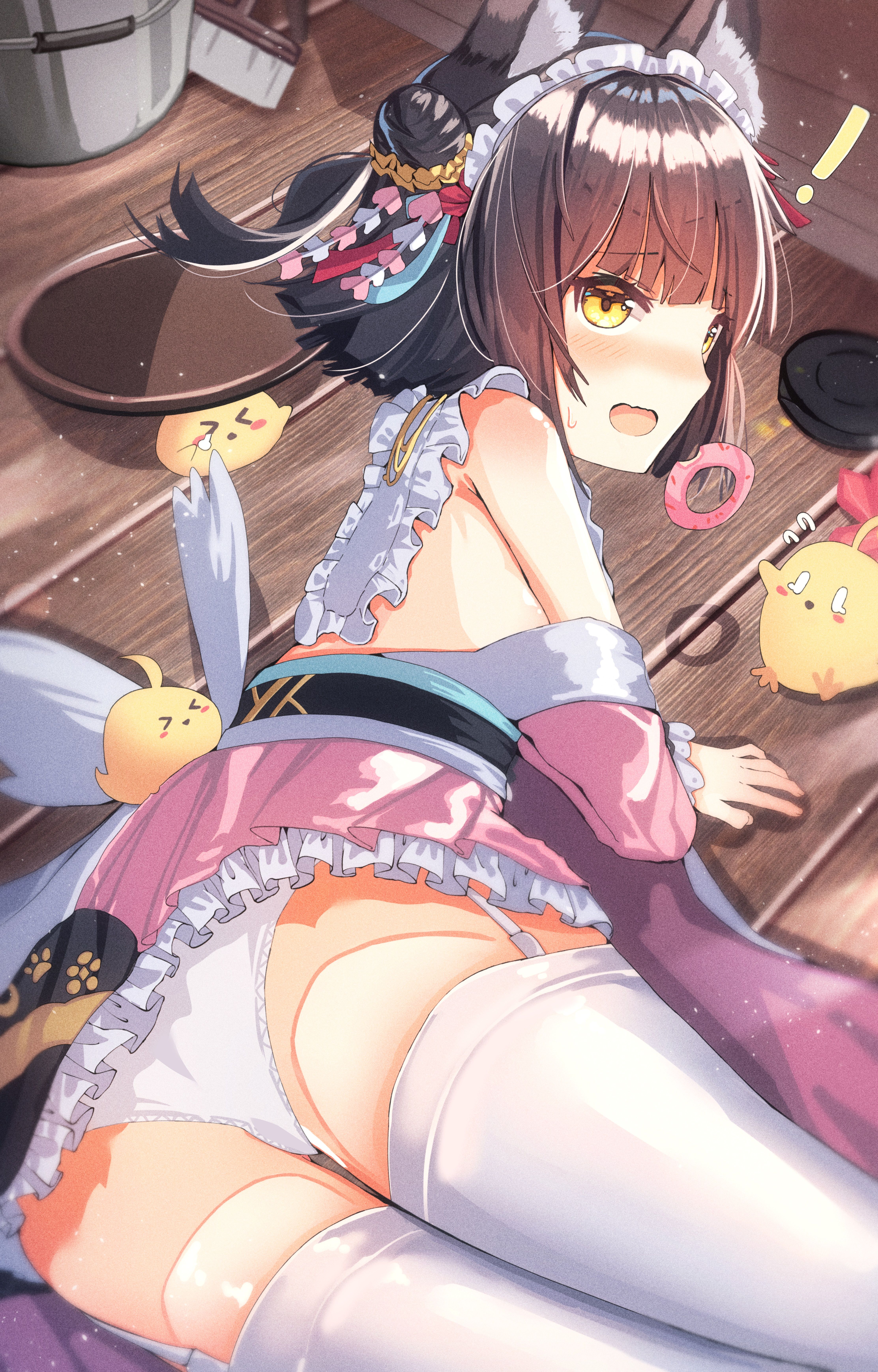 【Mutsu-chan (Azulen)】Secondary erotic image of Azur Lane's black-haired short heavy cherry blossom loli priestess sister ship Mutsu-chan 1