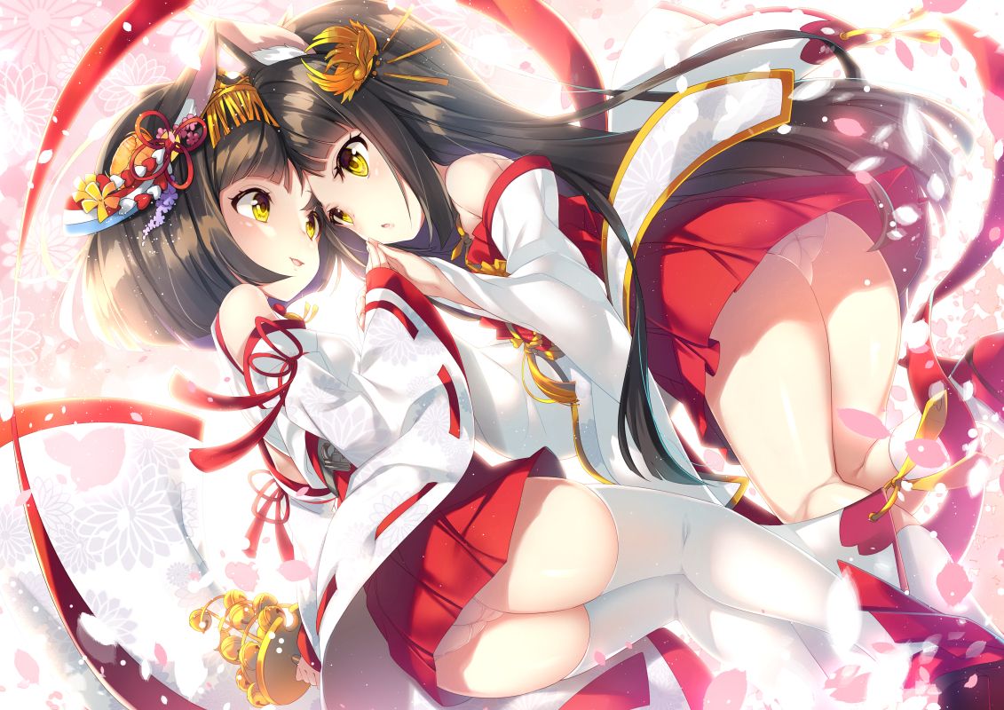 【Mutsu-chan (Azulen)】Secondary erotic image of Azur Lane's black-haired short heavy cherry blossom loli priestess sister ship Mutsu-chan 17