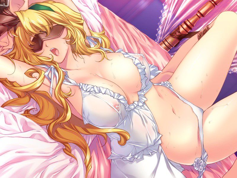 Erotic anime summary Erotic image of a girl who is blindfolded and has become 120% sensitivity [secondary erotic] 27