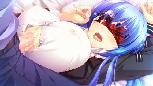 Erotic anime summary Erotic image of a girl who is blindfolded and has become 120% sensitivity [secondary erotic] 4