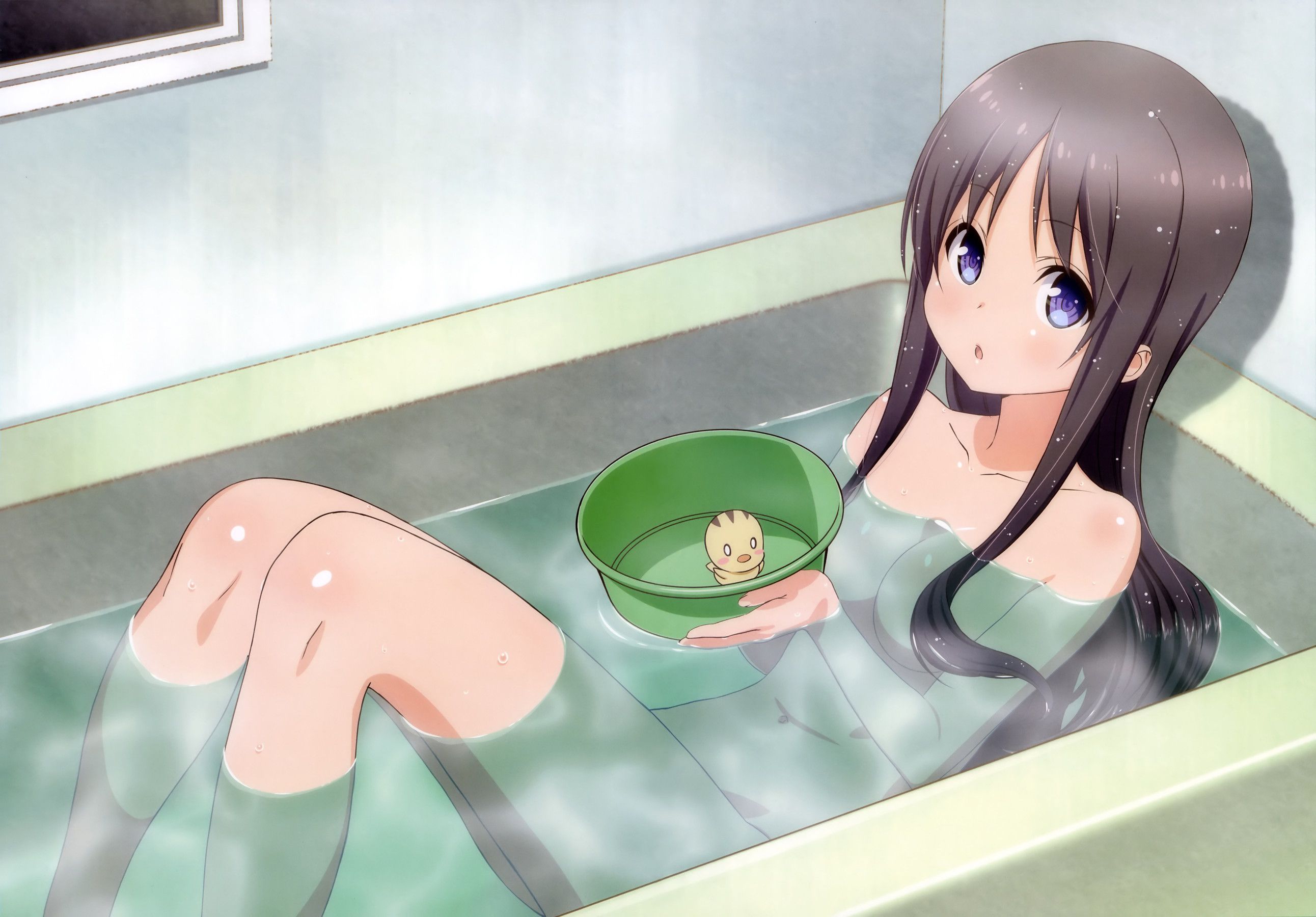 A erythro image of a girl in a bath 14