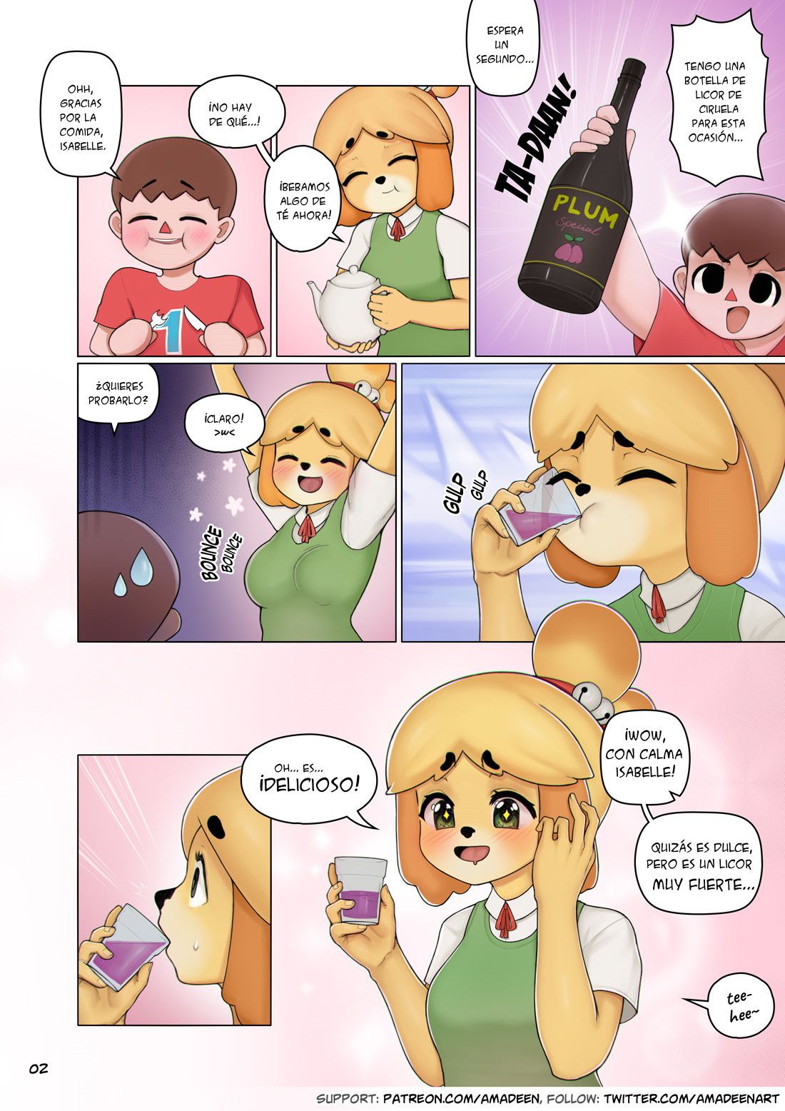 [Amadeen] Isabelle's Lunch Incident (Animal Crossing) [Spanish] 4