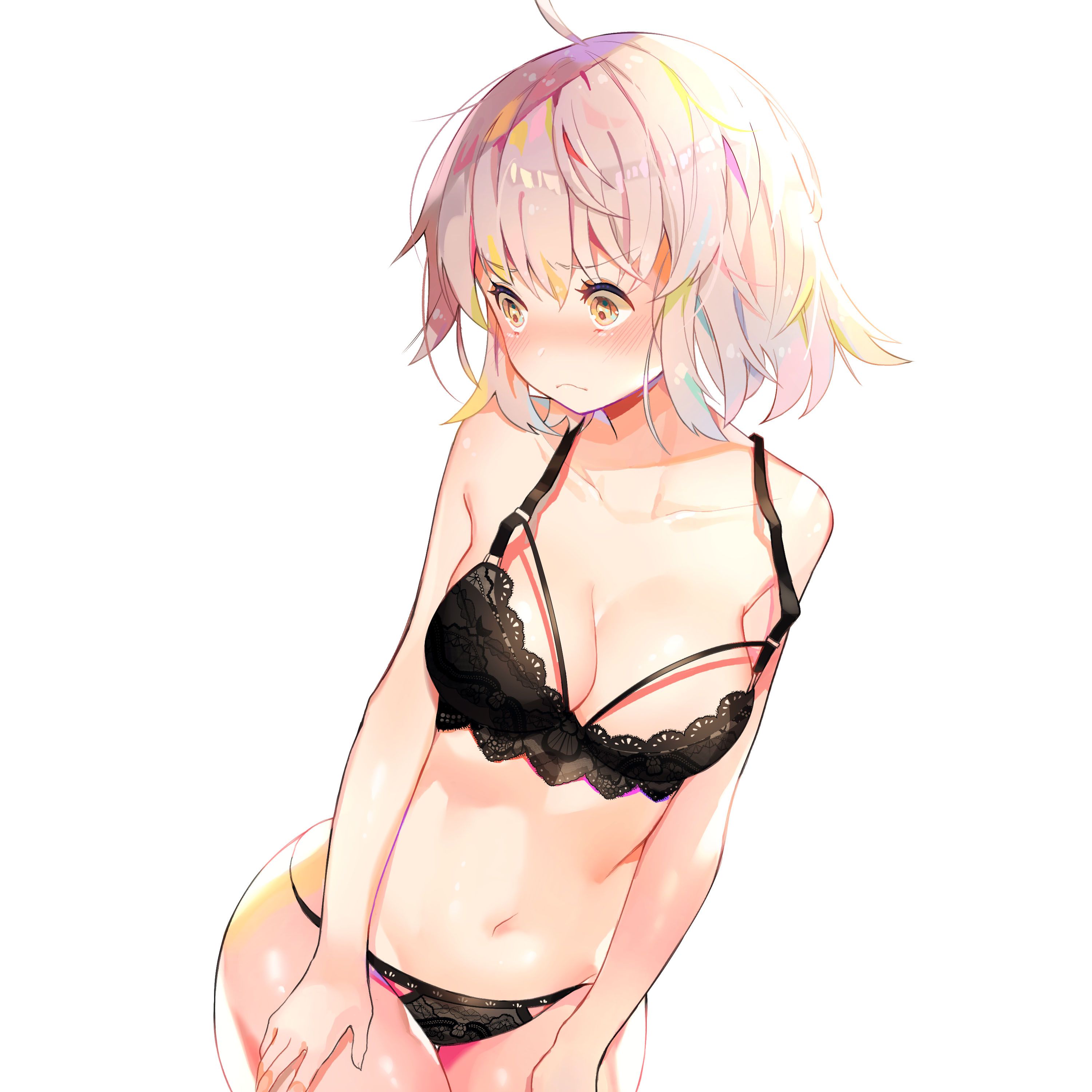 Erotic anime summary Erotic images of beautiful girls wearing sexy black underwear [50 pieces] 11