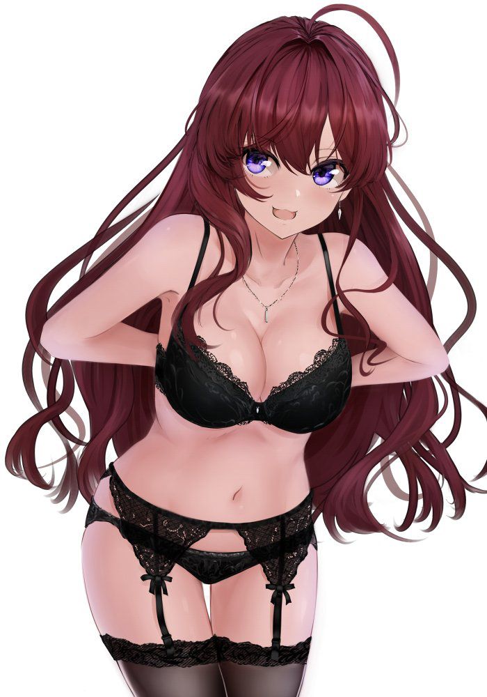 Erotic anime summary Erotic images of beautiful girls wearing sexy black underwear [50 pieces] 32