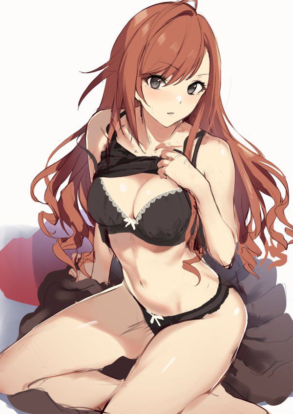 Erotic anime summary Erotic images of beautiful girls wearing sexy black underwear [50 pieces] 34