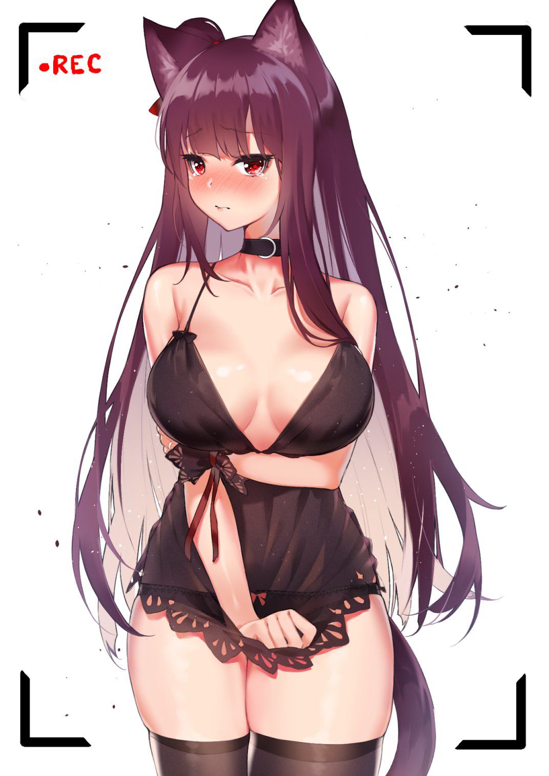 Erotic anime summary Erotic images of beautiful girls wearing sexy black underwear [50 pieces] 7