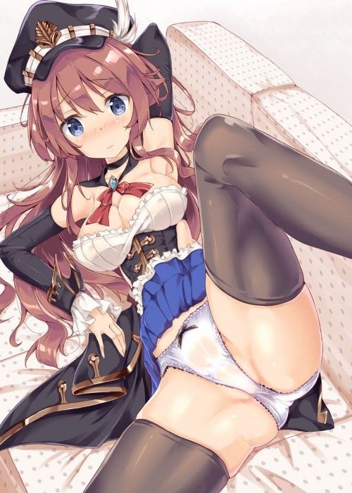 【Secondary erotic】 Here is an image of a girl who show off her crotch with her legs 25