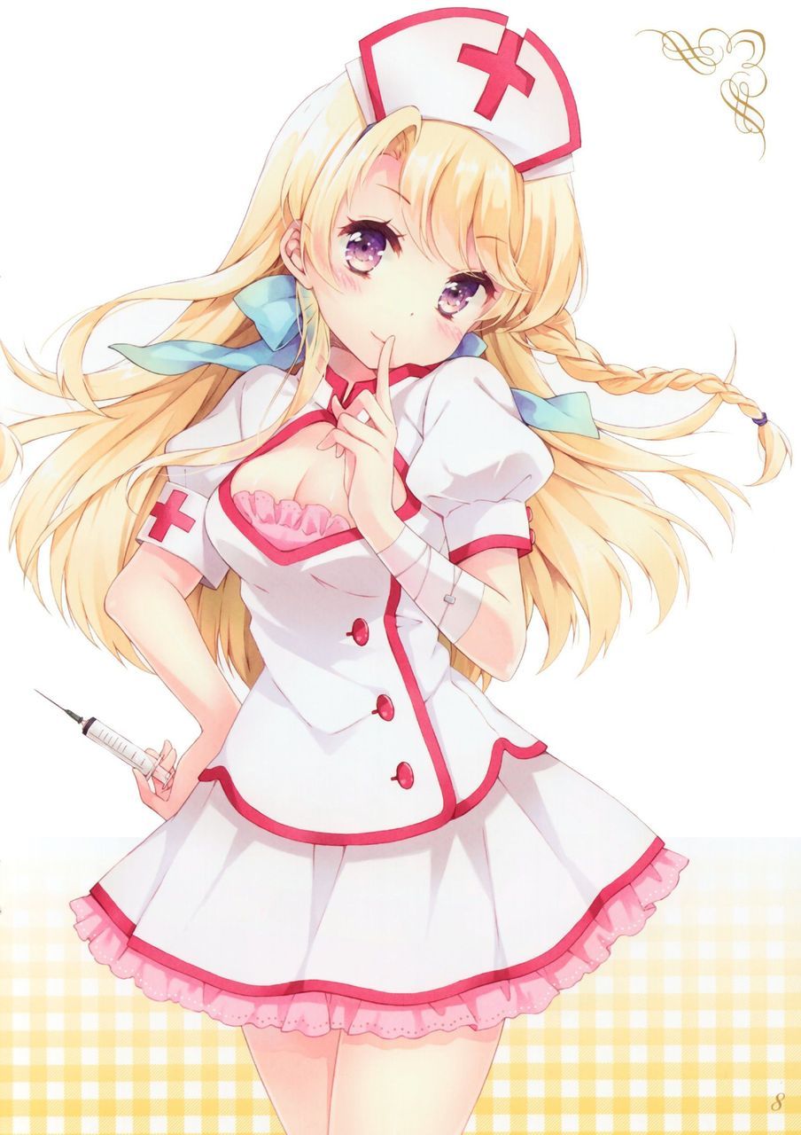 Nurse 2D erotic image that you want to be hospitalized for life if there is a hospital with such an angel 11